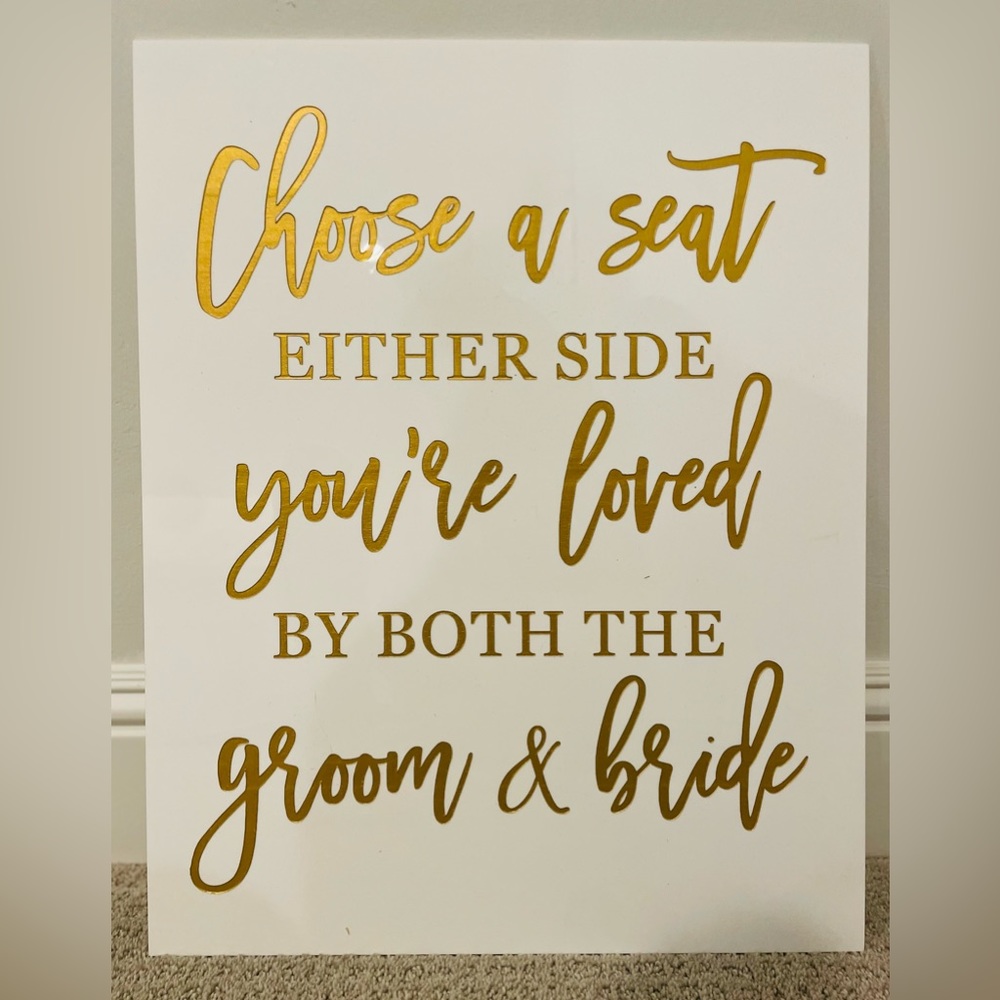 Wedding Seating Sign